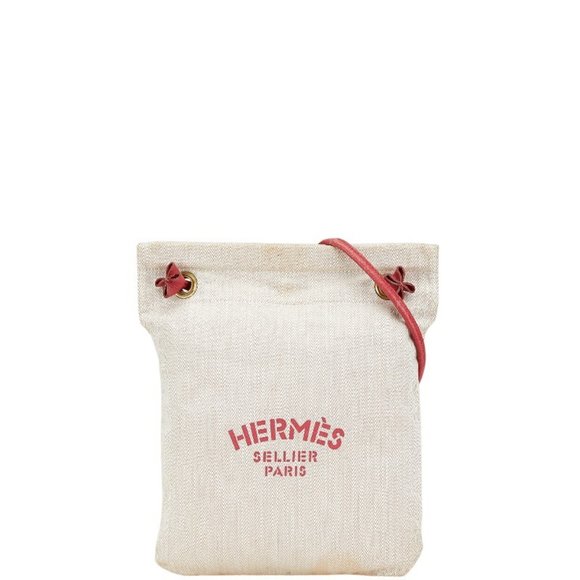 HERMES Beige Leather Shoulder Bag - Picture 1 of 7